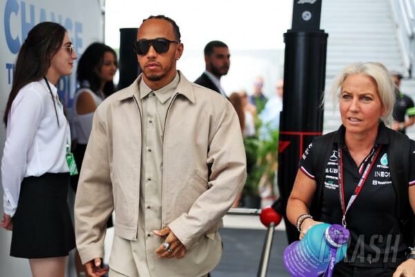 Lewis Hamilton discusses Angela Cullen's departure and possible replacements at the F1 Australian Grand Prix 2023 1