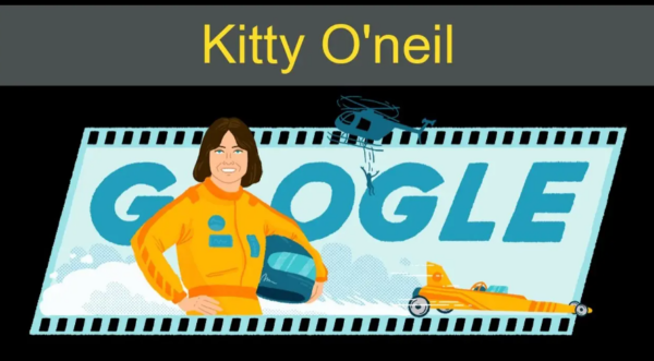Google Doodle honors late Kitty O'Neil's 77th birthday 2023 1