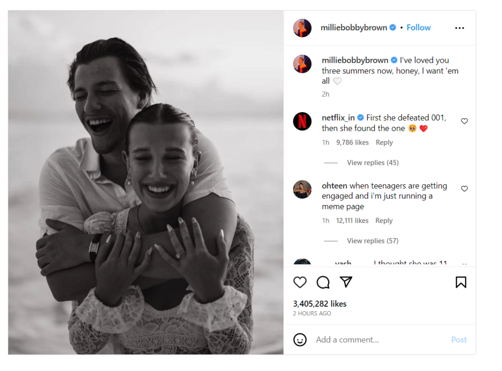 Stranger Things' Millie Bobby Brown gets engaged to Jake Bongiovi 2023 3