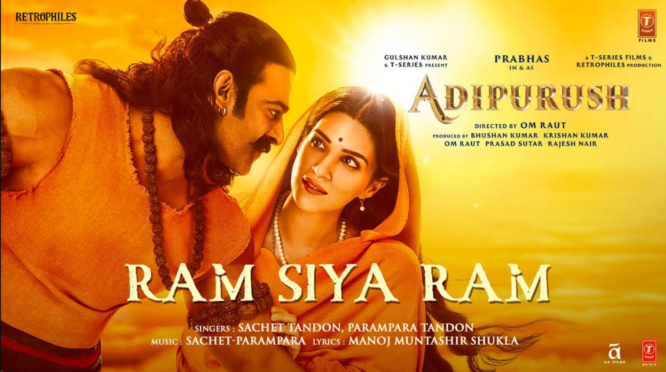 Adipurush released Ram Siya Ram. Fans say it's the movie's soul 2023 4