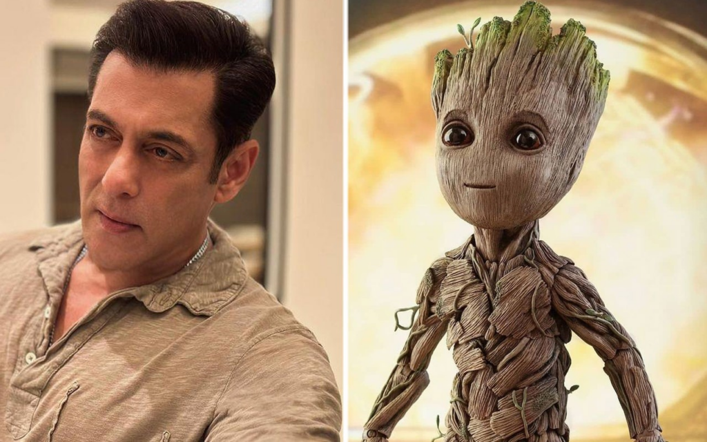 Marvel Studios' Guardians of the Galaxy Vol. 3 advertising video features Salman Khan as Groot 2023 2