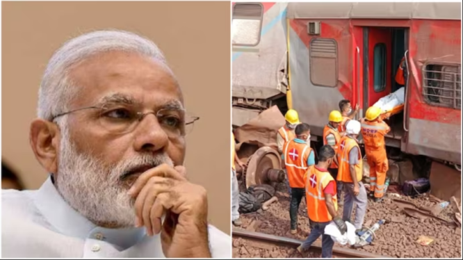 As toll nears 300, Modi visits Odisha railway disaster scene 2023 7