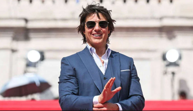 Mission Impossible premiere: Tom Cruise discusses "fight for big theatres." 2023 1